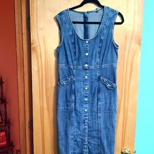 Sleeveless Denim Dress
